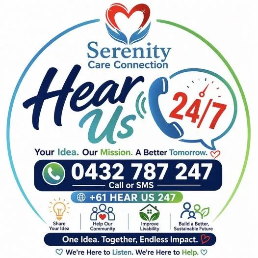 Hear Us 24/7 – 0432 787 247